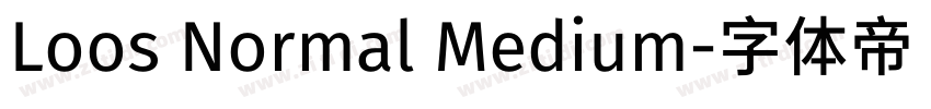 Loos Normal Medium字体转换